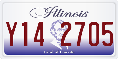 IL license plate Y142705