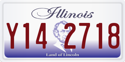 IL license plate Y142718