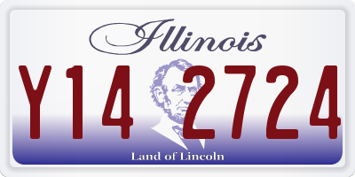 IL license plate Y142724
