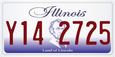 IL license plate Y142725