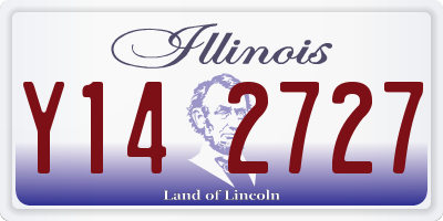 IL license plate Y142727