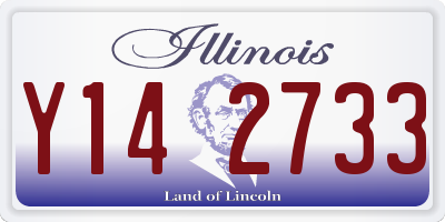 IL license plate Y142733