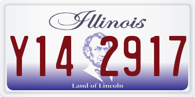 IL license plate Y142917