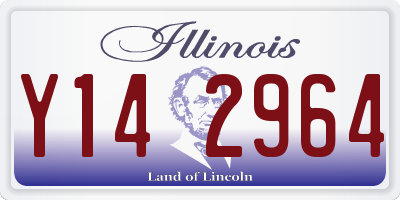 IL license plate Y142964