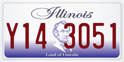 IL license plate Y143051