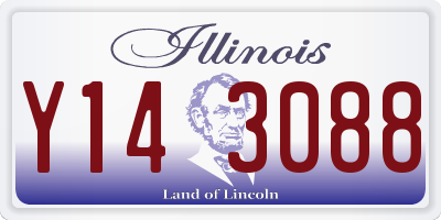 IL license plate Y143088
