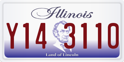 IL license plate Y143110