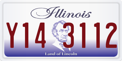 IL license plate Y143112