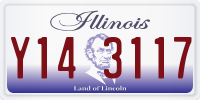 IL license plate Y143117