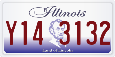 IL license plate Y143132
