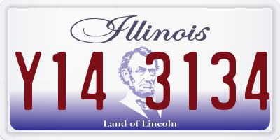 IL license plate Y143134