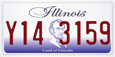 IL license plate Y143159