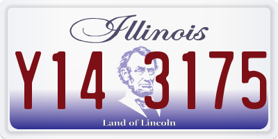 IL license plate Y143175