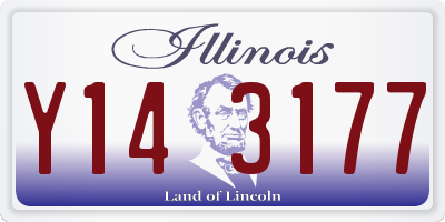 IL license plate Y143177