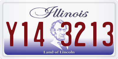 IL license plate Y143213