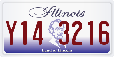 IL license plate Y143216