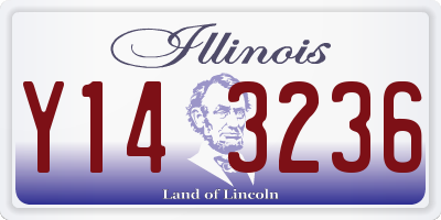 IL license plate Y143236