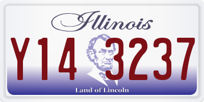 IL license plate Y143237