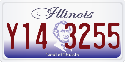 IL license plate Y143255
