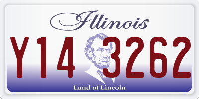 IL license plate Y143262