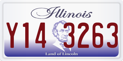IL license plate Y143263