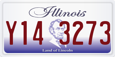 IL license plate Y143273