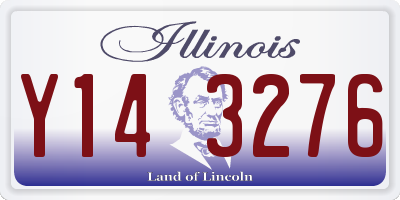 IL license plate Y143276