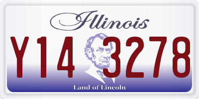 IL license plate Y143278