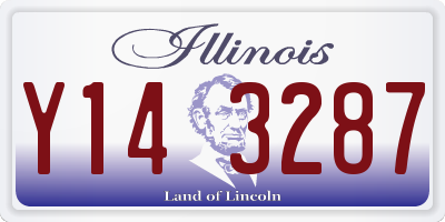 IL license plate Y143287