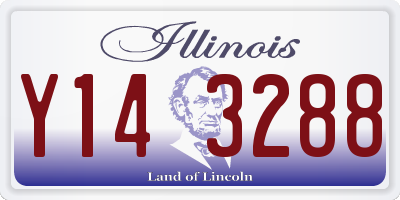 IL license plate Y143288