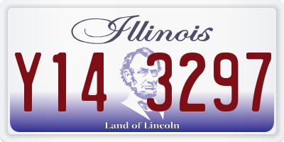 IL license plate Y143297