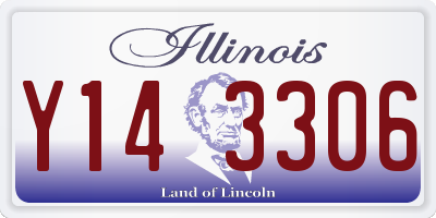 IL license plate Y143306