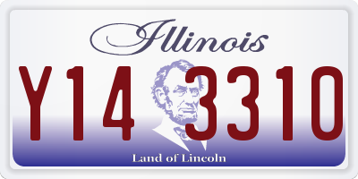 IL license plate Y143310