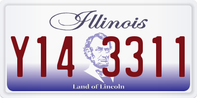 IL license plate Y143311