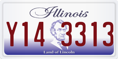 IL license plate Y143313