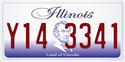 IL license plate Y143341