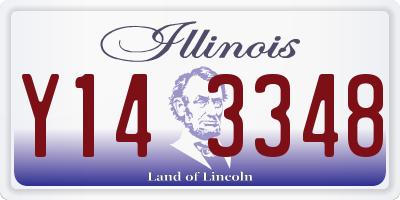 IL license plate Y143348
