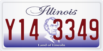 IL license plate Y143349