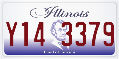 IL license plate Y143379