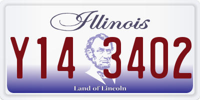 IL license plate Y143402