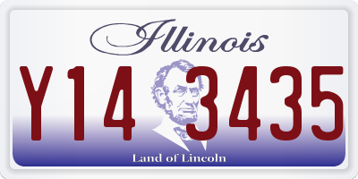 IL license plate Y143435