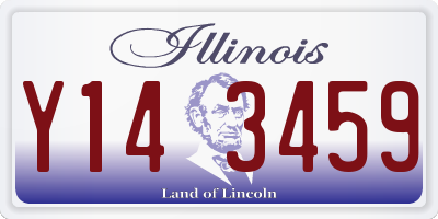 IL license plate Y143459