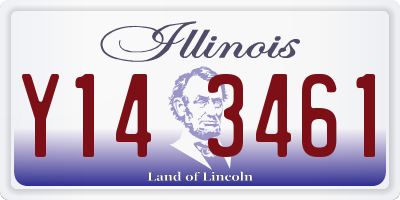 IL license plate Y143461