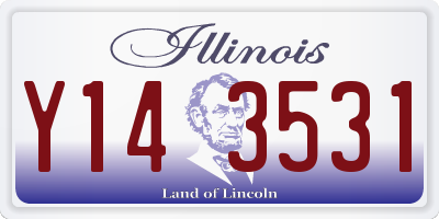 IL license plate Y143531