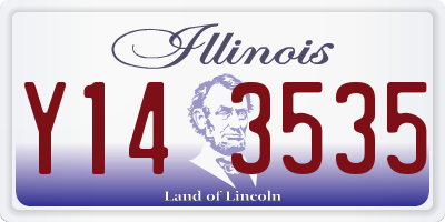 IL license plate Y143535
