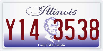 IL license plate Y143538
