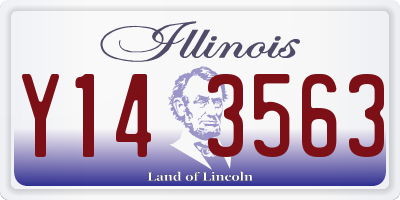 IL license plate Y143563