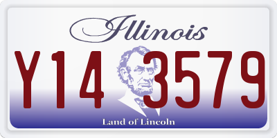 IL license plate Y143579