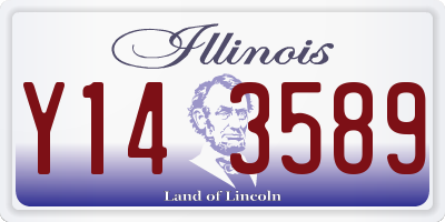 IL license plate Y143589