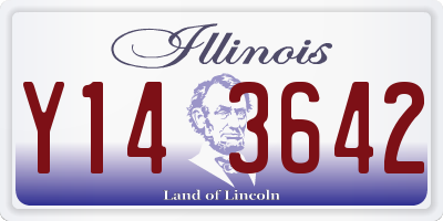 IL license plate Y143642